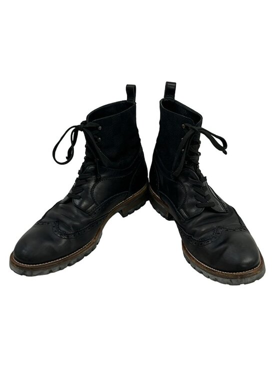 Louis Vuitton Short Boots 9 Black Damier Graphite Leather main image 6